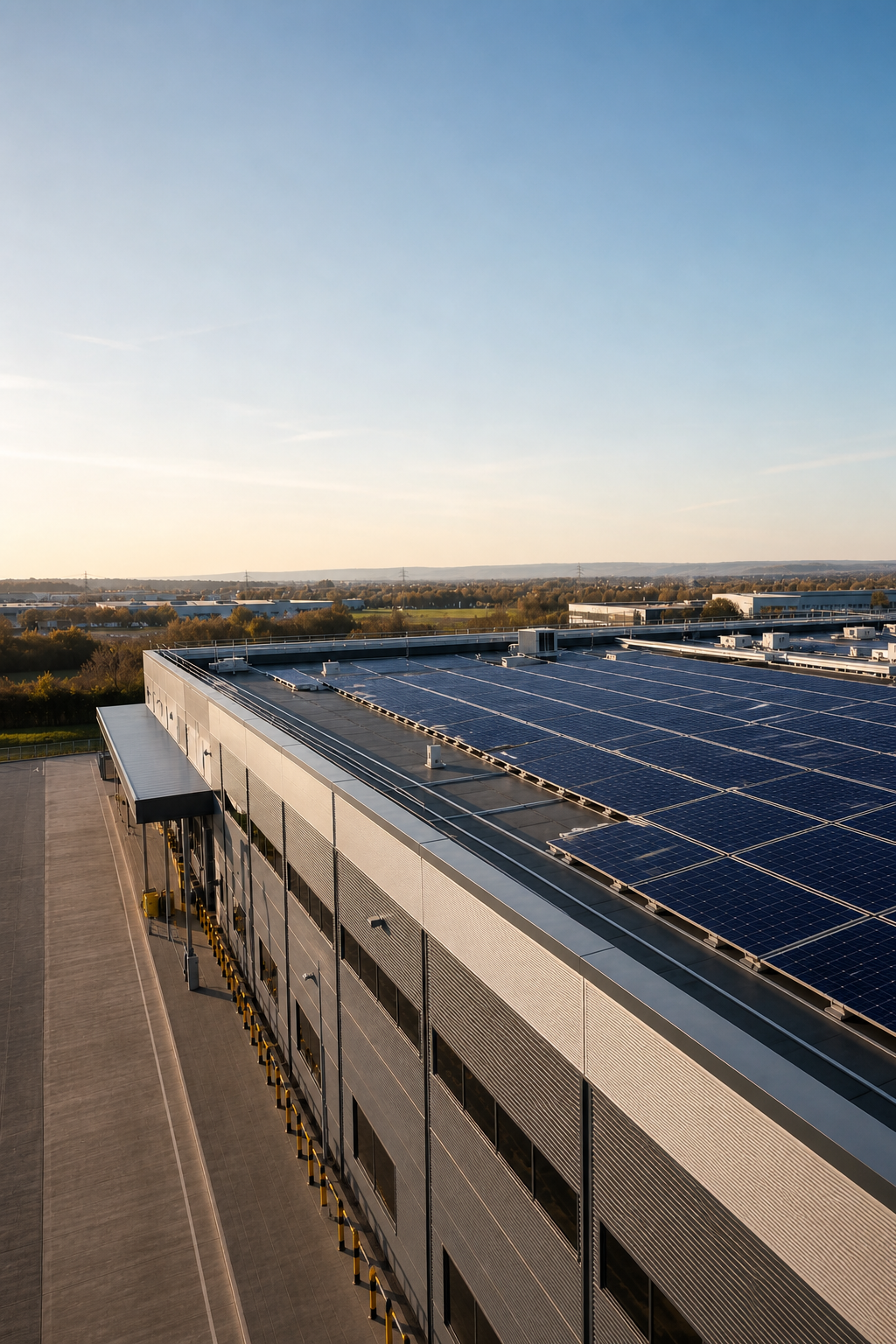 Commercial solar installation